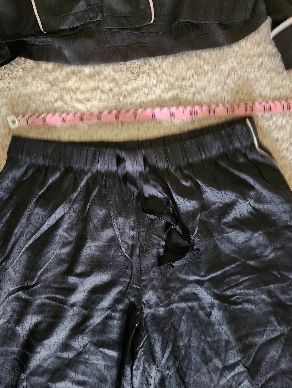 Victoria's Secret Signature Black Satin Set Size Small - Picture 6 of 11